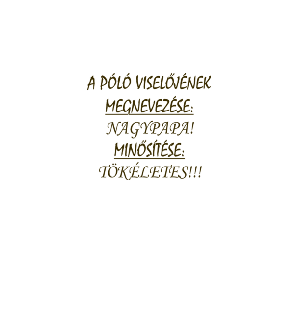  minta fehér pólón