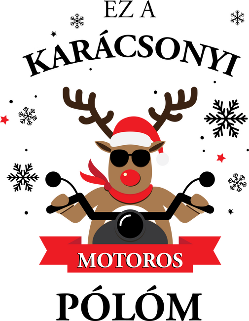 Karácsonyi motoros póló