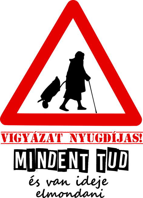 vigyázat nyugdíjas színezhető