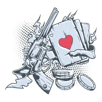 Gun with Cards