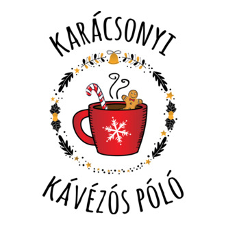 Karácsonyi kávézós póló