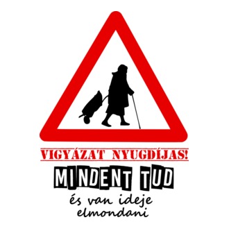 vigyázat nyugdíjas színezhető