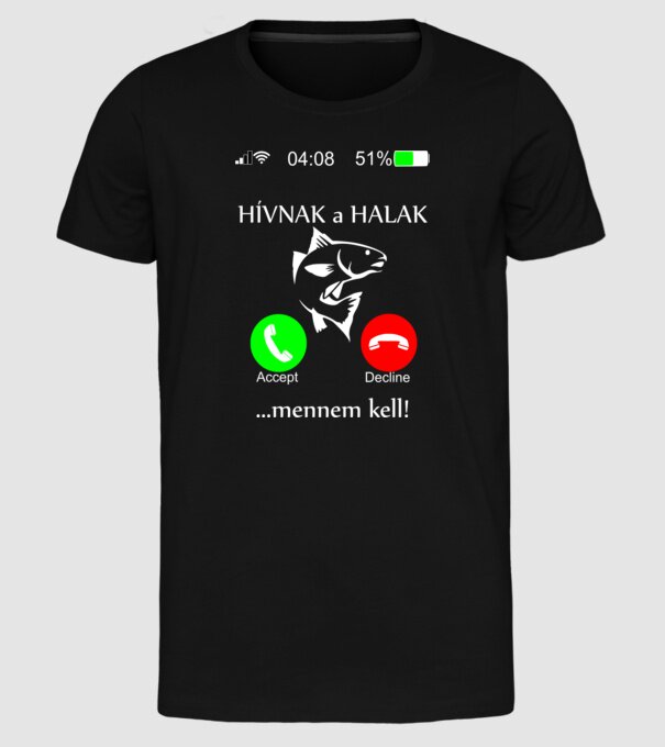  minta fekete pólón