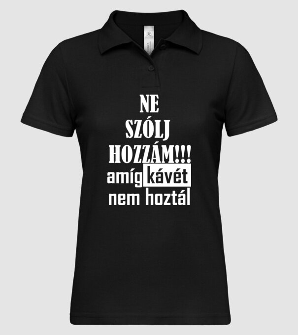  minta fekete pólón