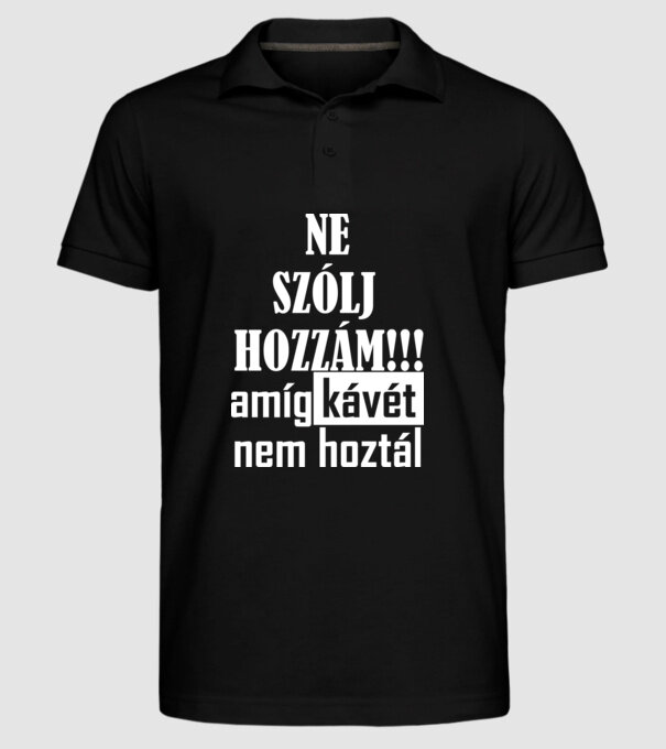  minta fekete pólón