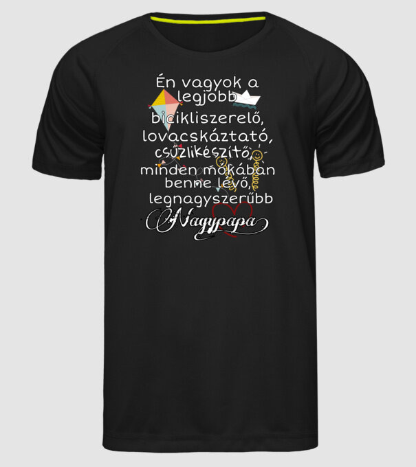 minta fekete pólón