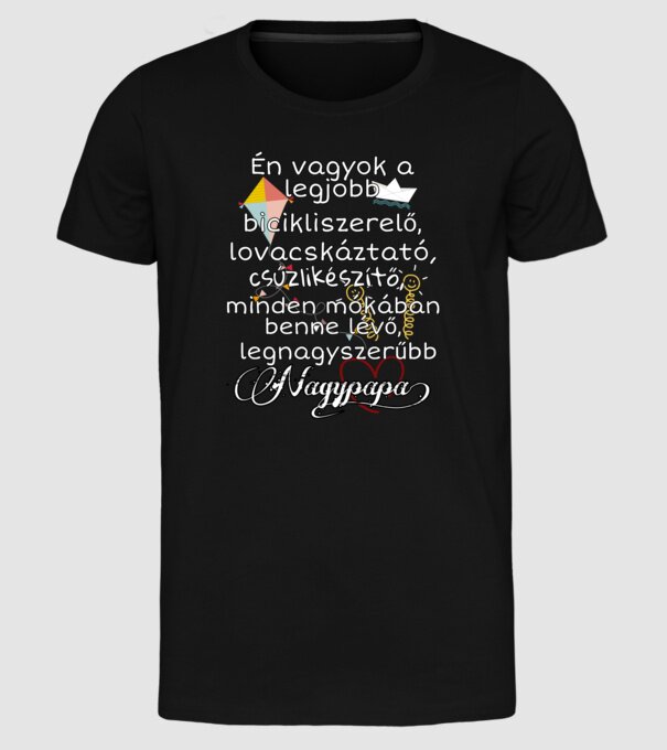 minta fekete pólón