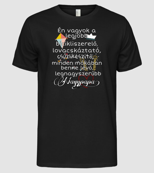  minta fekete pólón