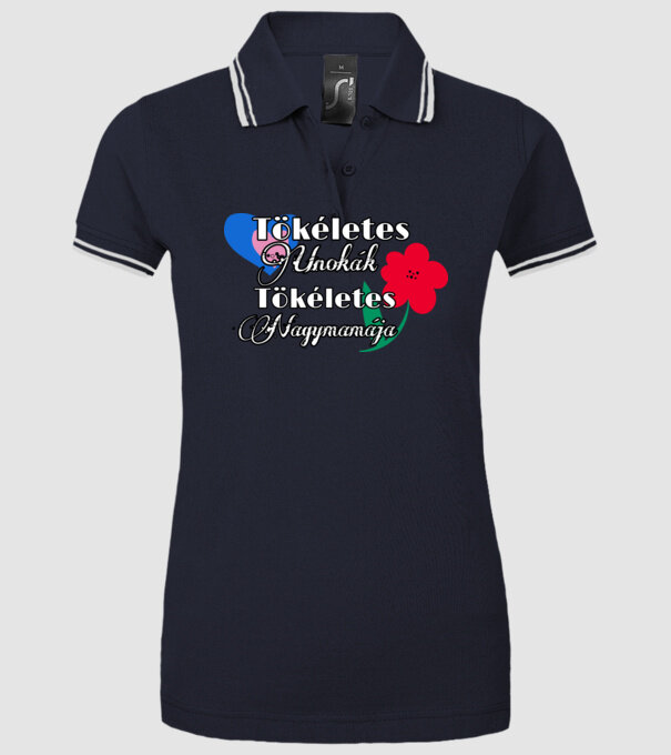  minta sötétkék pólón