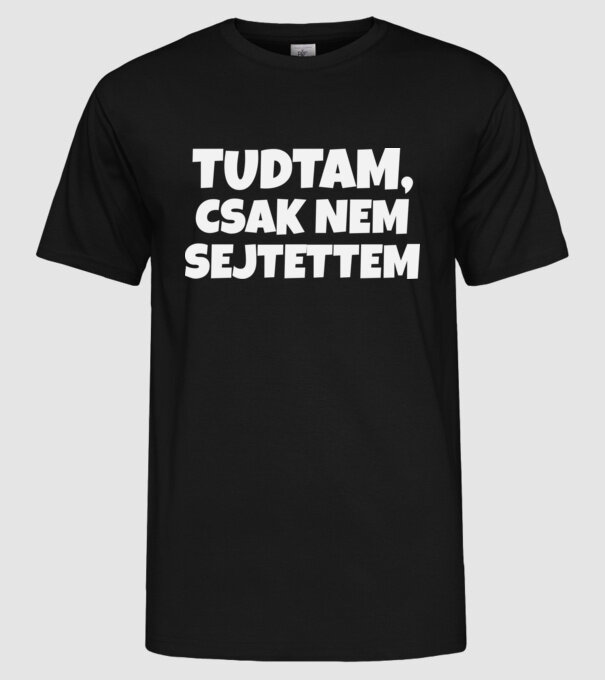  minta fekete pólón