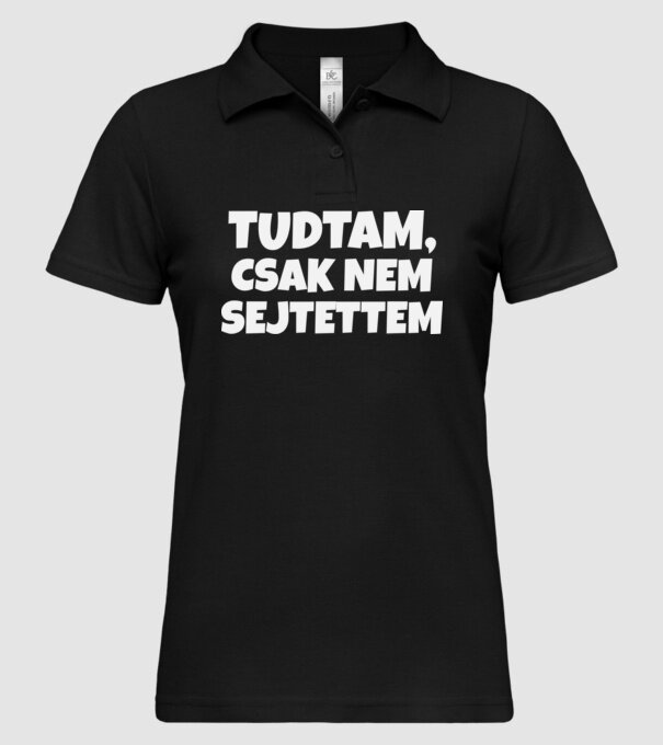  minta fekete pólón