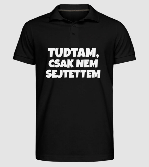  minta fekete pólón