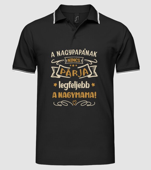  minta fekete pólón