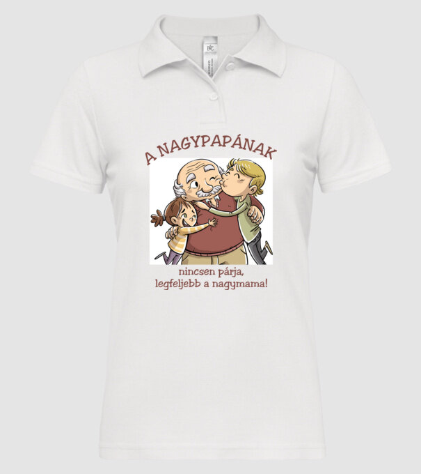  minta fehér pólón