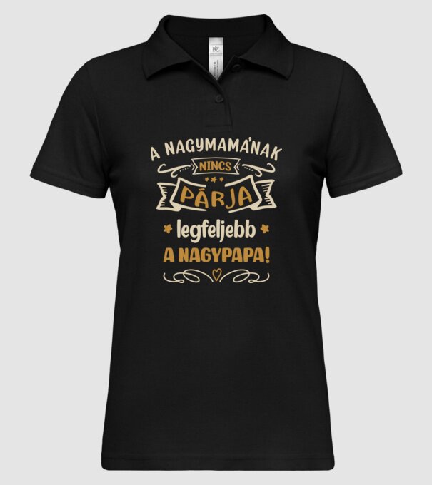  minta fekete pólón