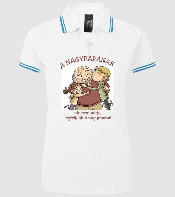  minta fehér pólón