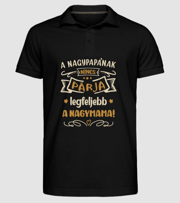  minta fekete pólón