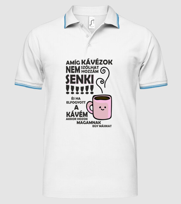  minta fehér pólón