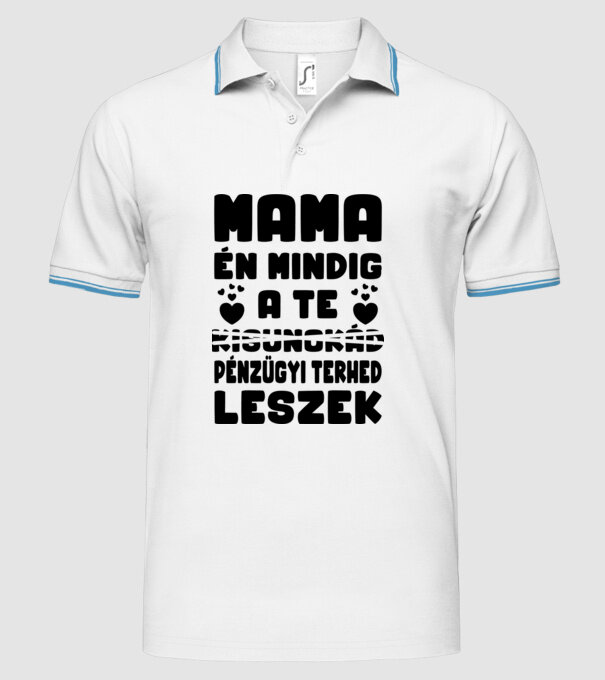  minta fehér pólón
