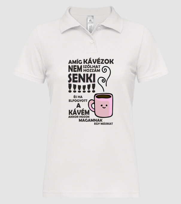  minta fehér pólón