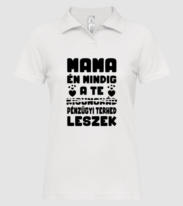  minta fehér pólón