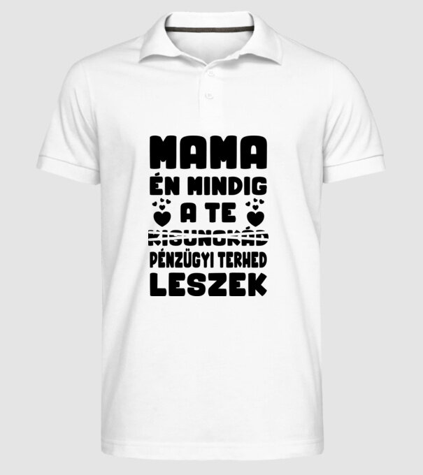  minta fehér pólón
