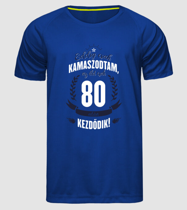  minta királykék pólón