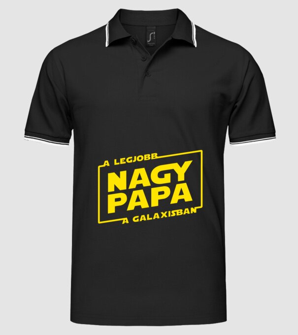  minta fekete pólón