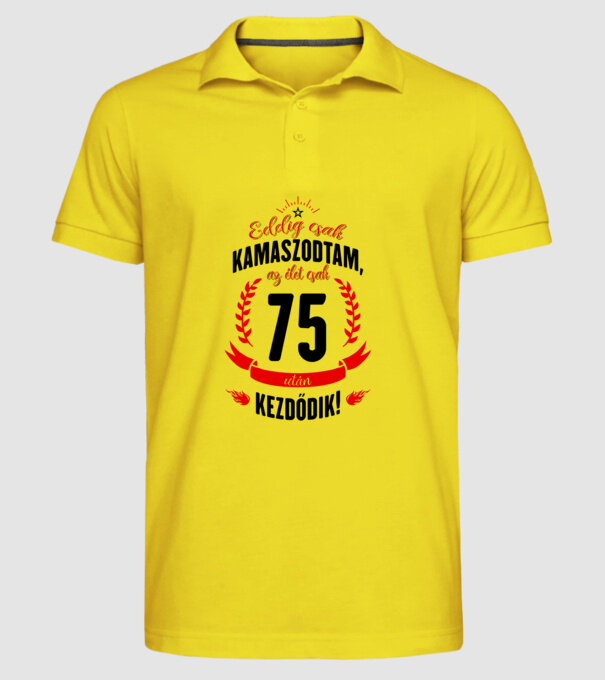  minta sárga pólón