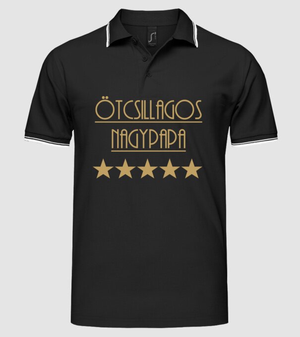  minta fekete pólón