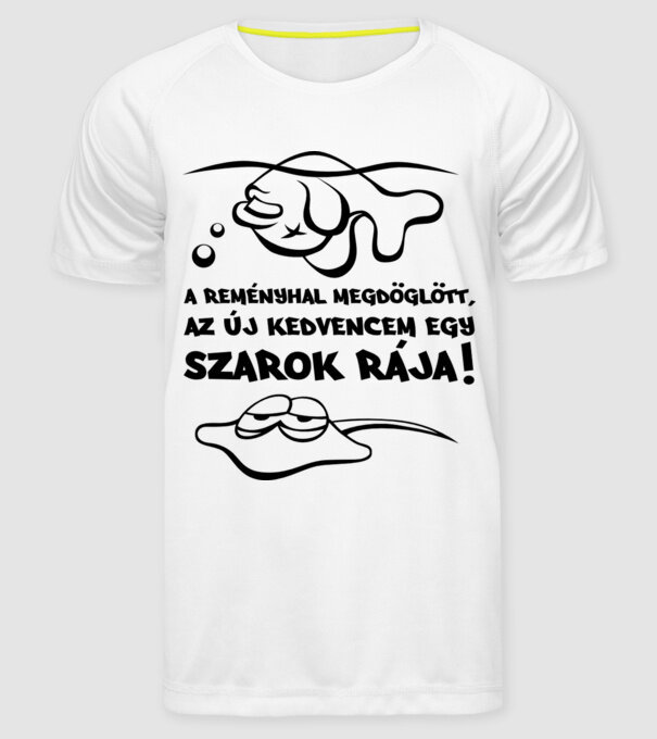  minta fehér pólón
