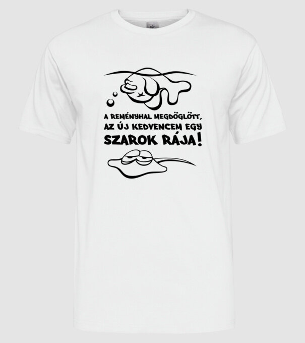  minta fehér pólón