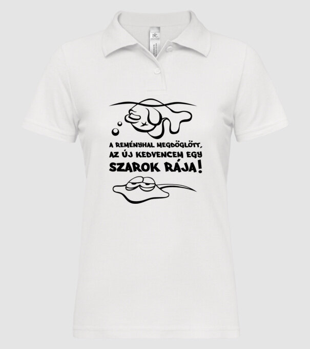  minta fehér pólón