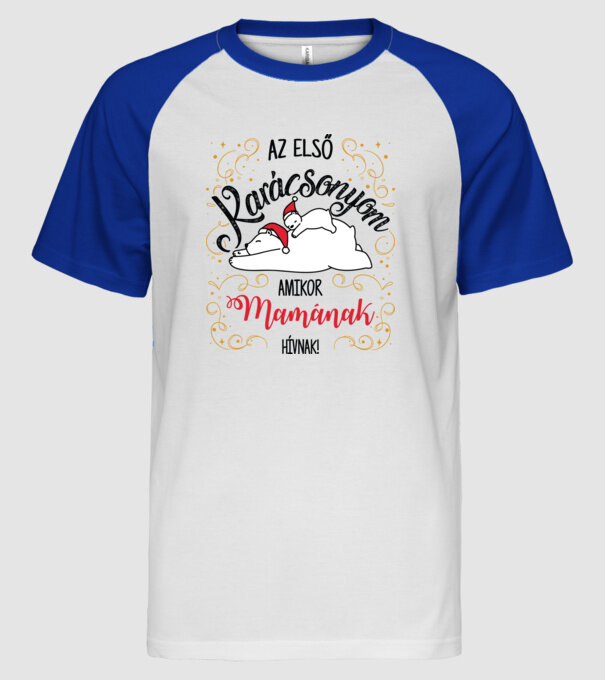  minta fehér/royal pólón