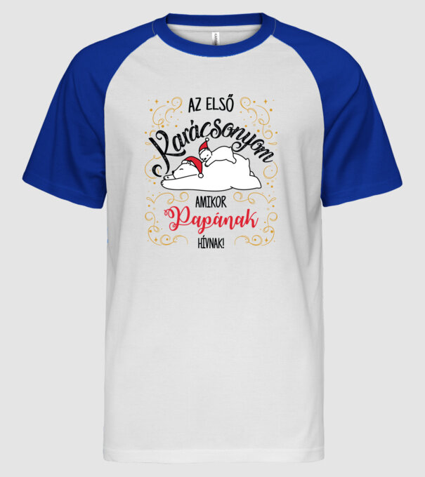  minta fehér/royal pólón