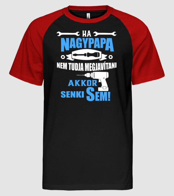  minta fekete/piros pólón