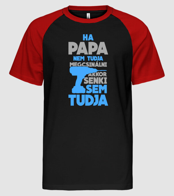  minta fekete/piros pólón