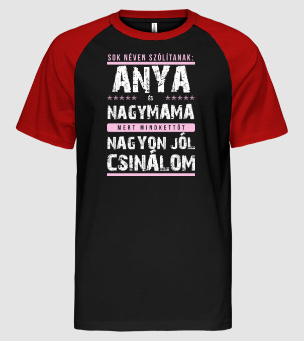  minta fekete/piros pólón