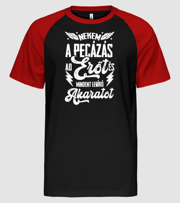  minta fekete/piros pólón