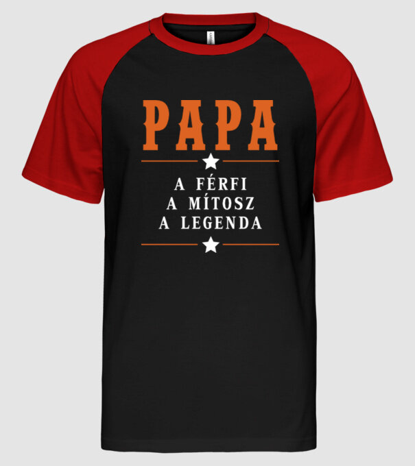  minta fekete/piros pólón