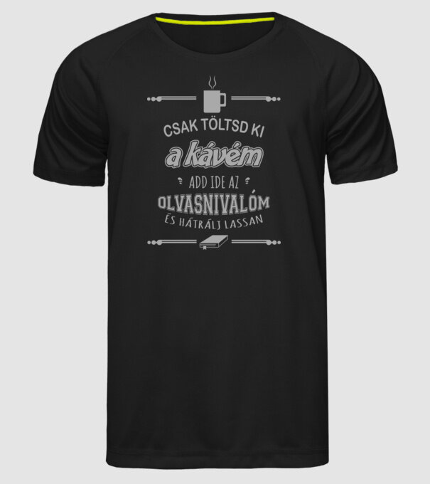  minta fekete pólón