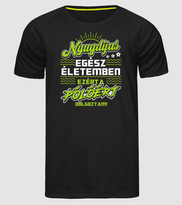  minta fekete pólón