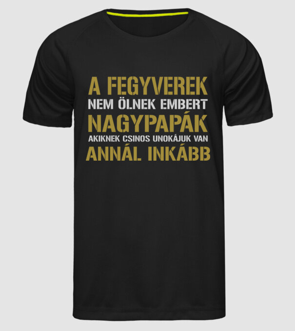  minta fekete pólón