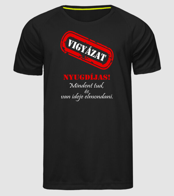  minta fekete pólón