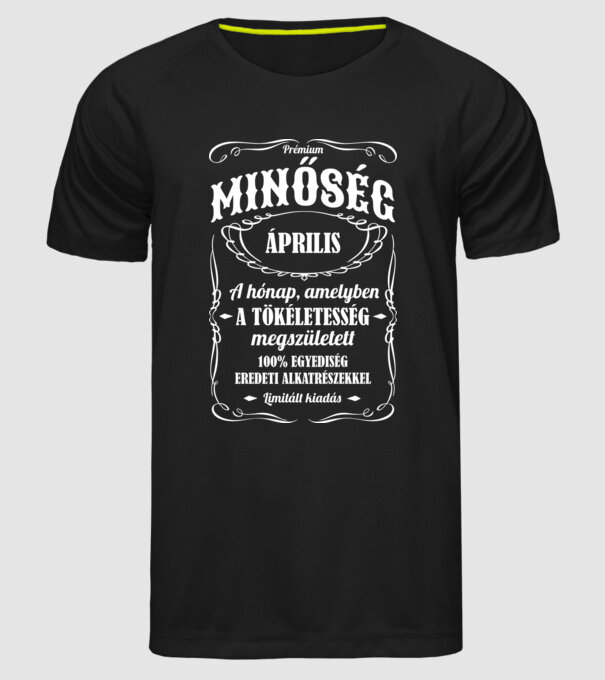  minta fekete pólón