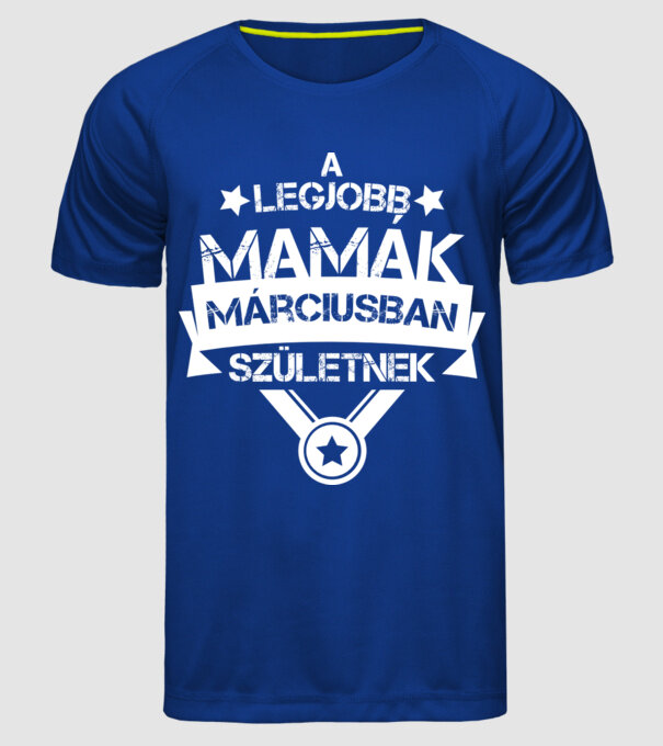  minta királykék pólón