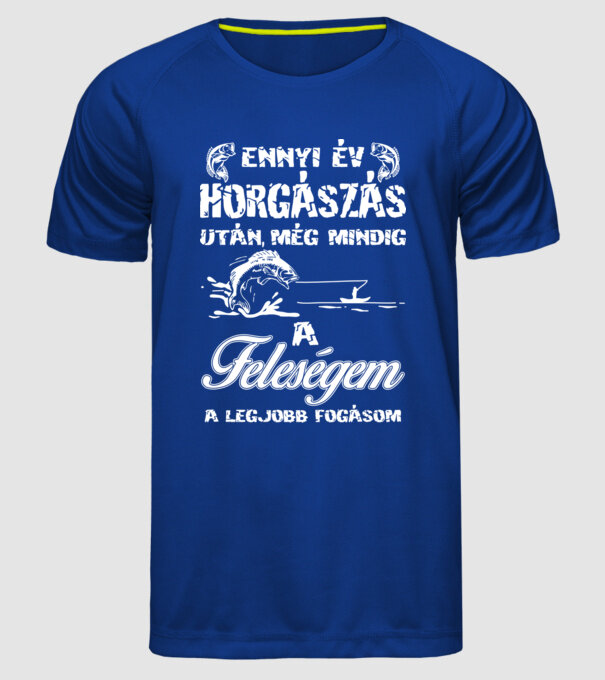  minta királykék pólón