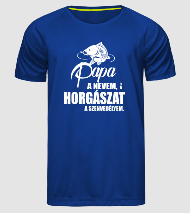  minta királykék pólón