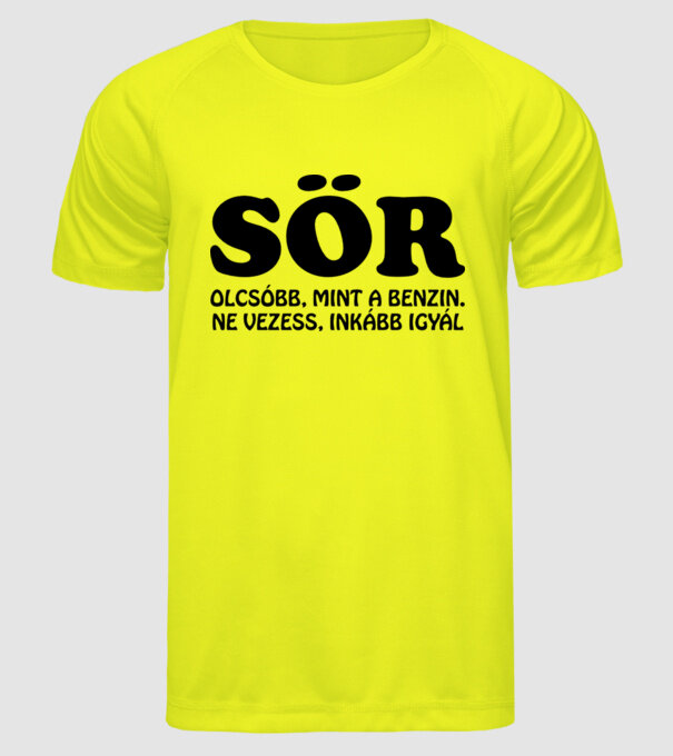  minta neonsárga pólón