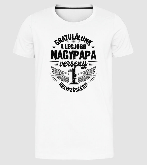  minta fehér pólón